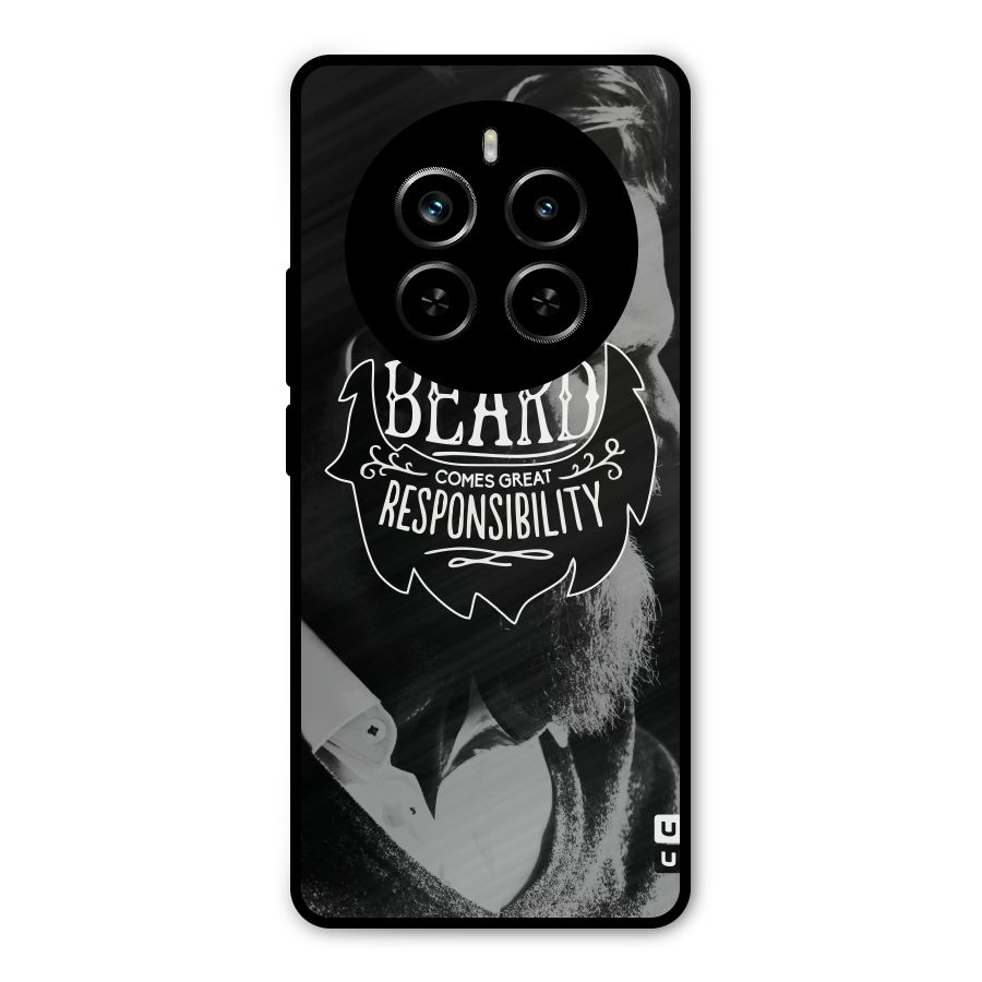 Beard Responsibility Quote Metal Back Case for Realme P1 Pro