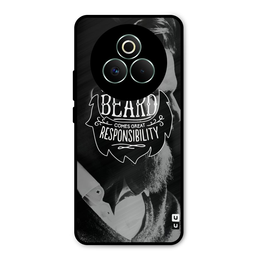 Beard Responsibility Quote Metal Back Case for Realme P3 Pro