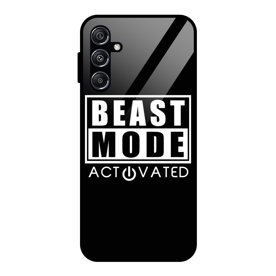 Beast Mode Activated Glass Back Case for Galaxy M34 5G