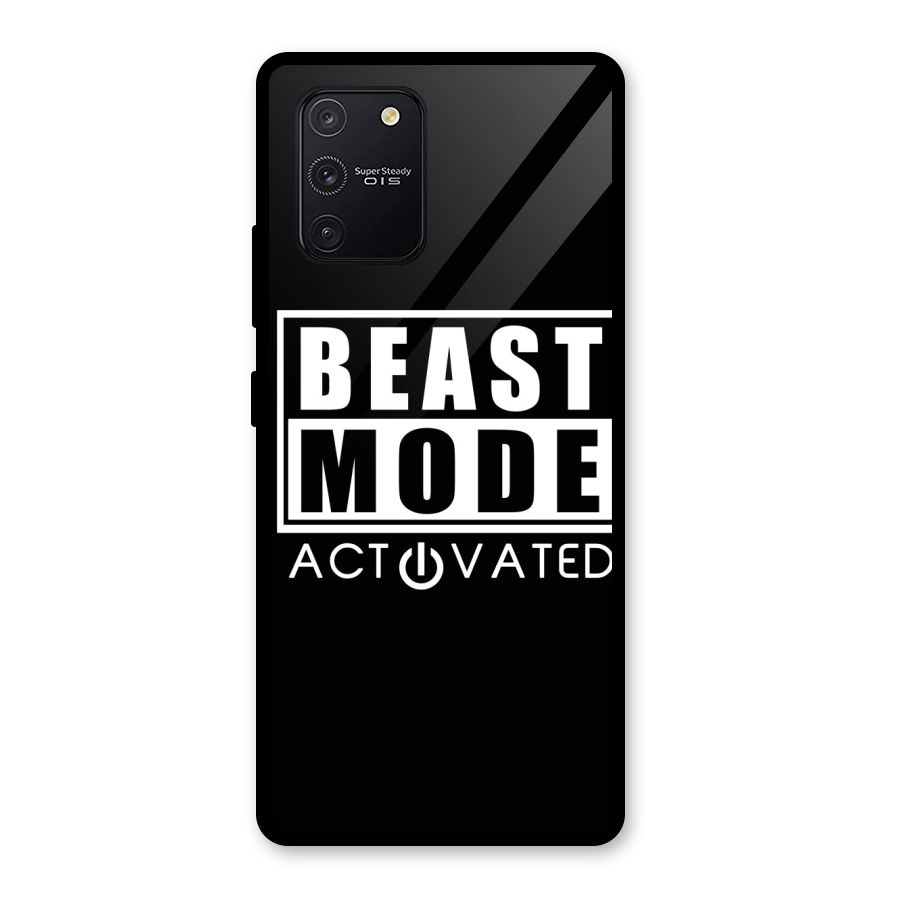 Beast Mode Activated Glass Back Case for Galaxy S10 Lite