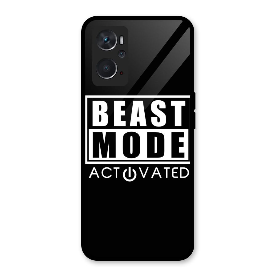 Beast Mode Activated Glass Back Case for Oppo K10 4G