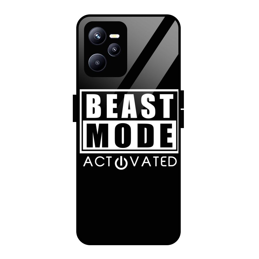 Beast Mode Activated Glass Back Case for Realme C35