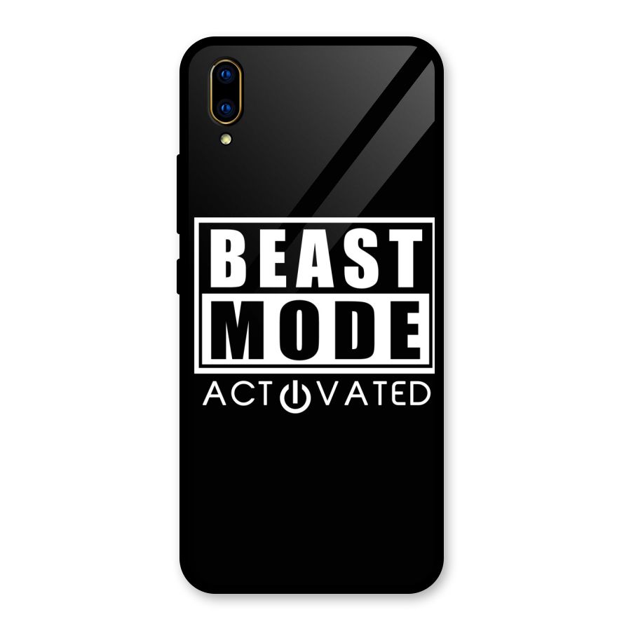 Beast Mode Activated Glass Back Case for Vivo V11 Pro