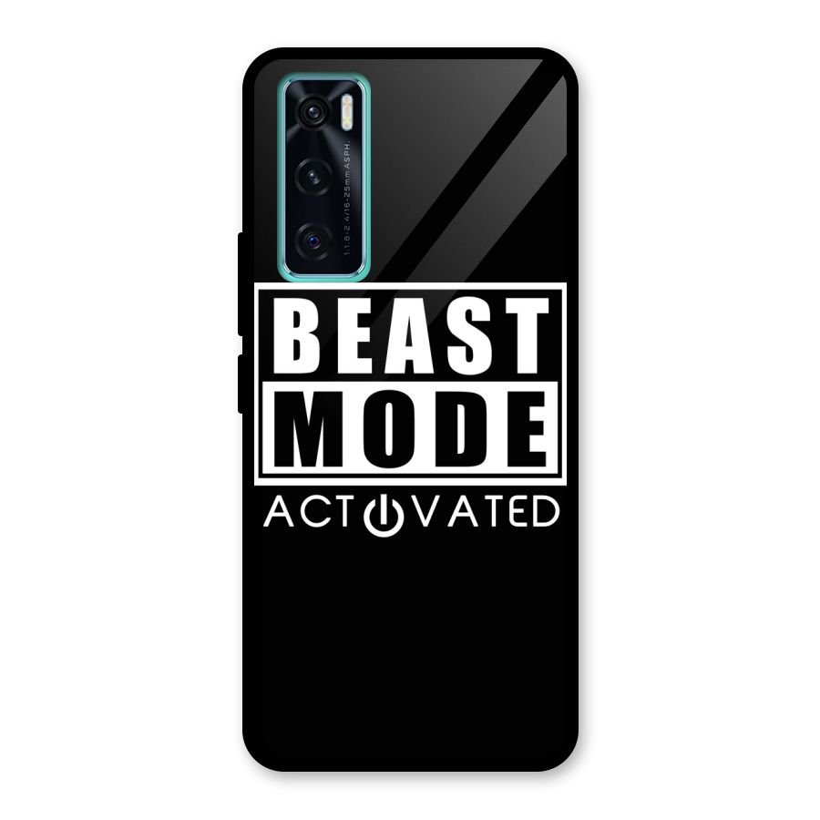 Beast Mode Activated Glass Back Case for Vivo V20 SE