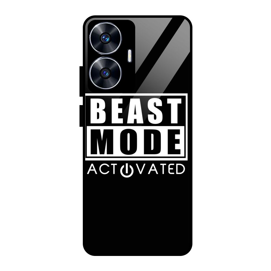 Beast Mode Activated Glass Back Case for realme C55