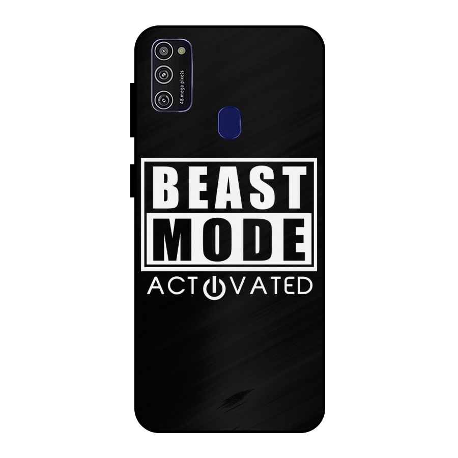 Beast Mode Activated Metal Back Case for Galaxy M21