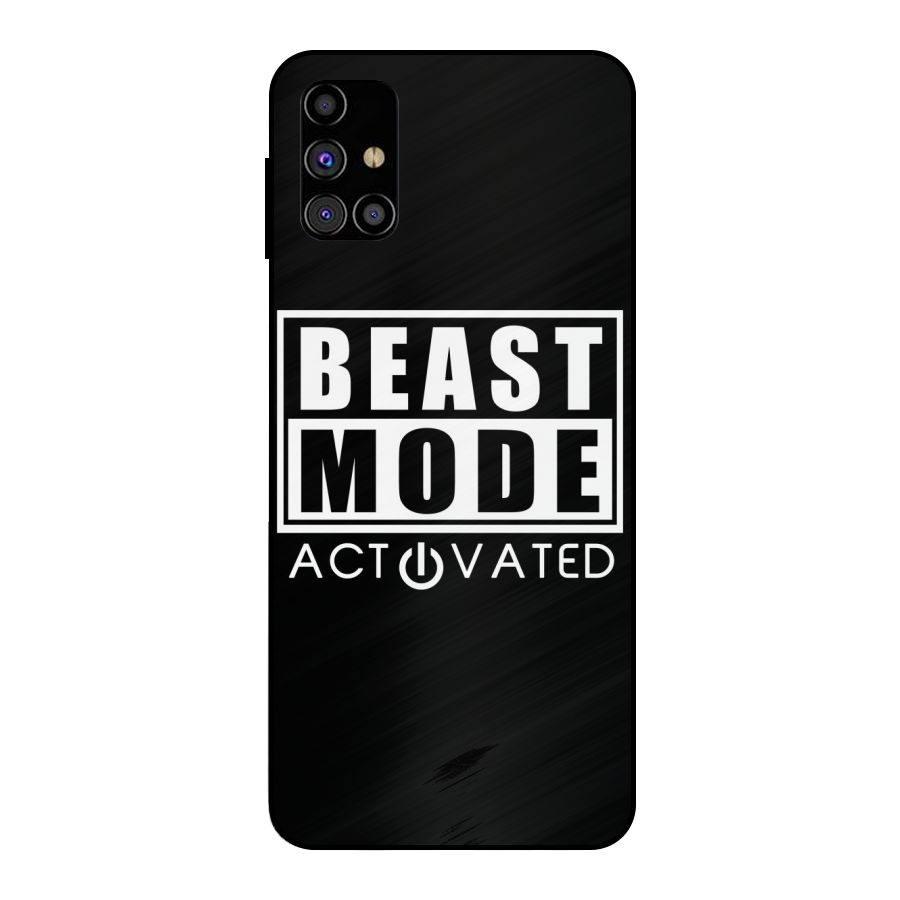 Beast Mode Activated Metal Back Case for Galaxy M31s