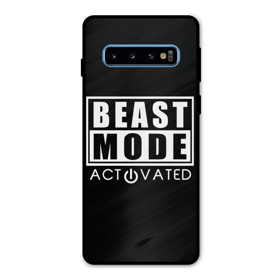 Beast Mode Activated Metal Back Case for Galaxy S10