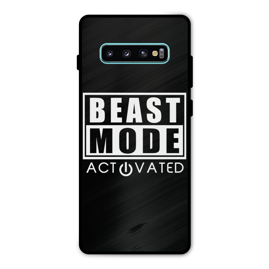 Beast Mode Activated Metal Back Case for Galaxy S10 Plus