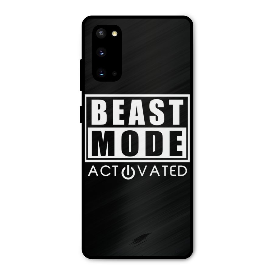 Beast Mode Activated Metal Back Case for Galaxy S20