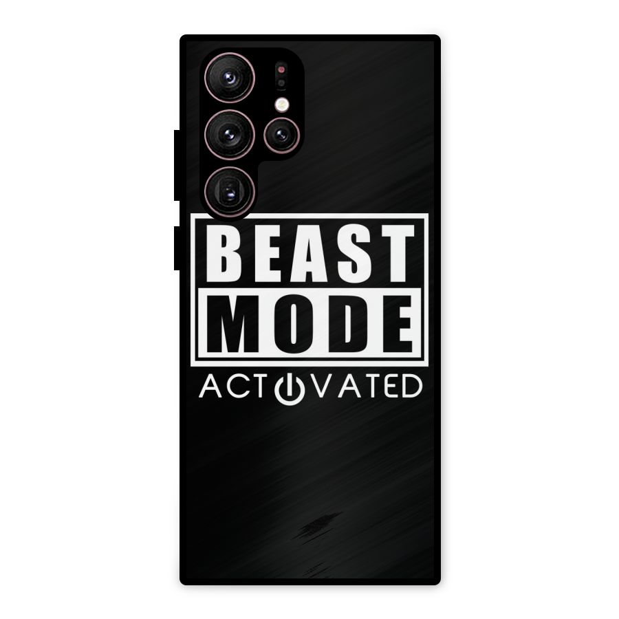 Beast Mode Activated Metal Back Case for Galaxy S22 Ultra 5G