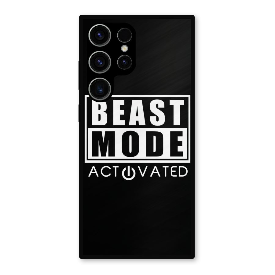 Beast Mode Activated Metal Back Case for Galaxy S23 Ultra