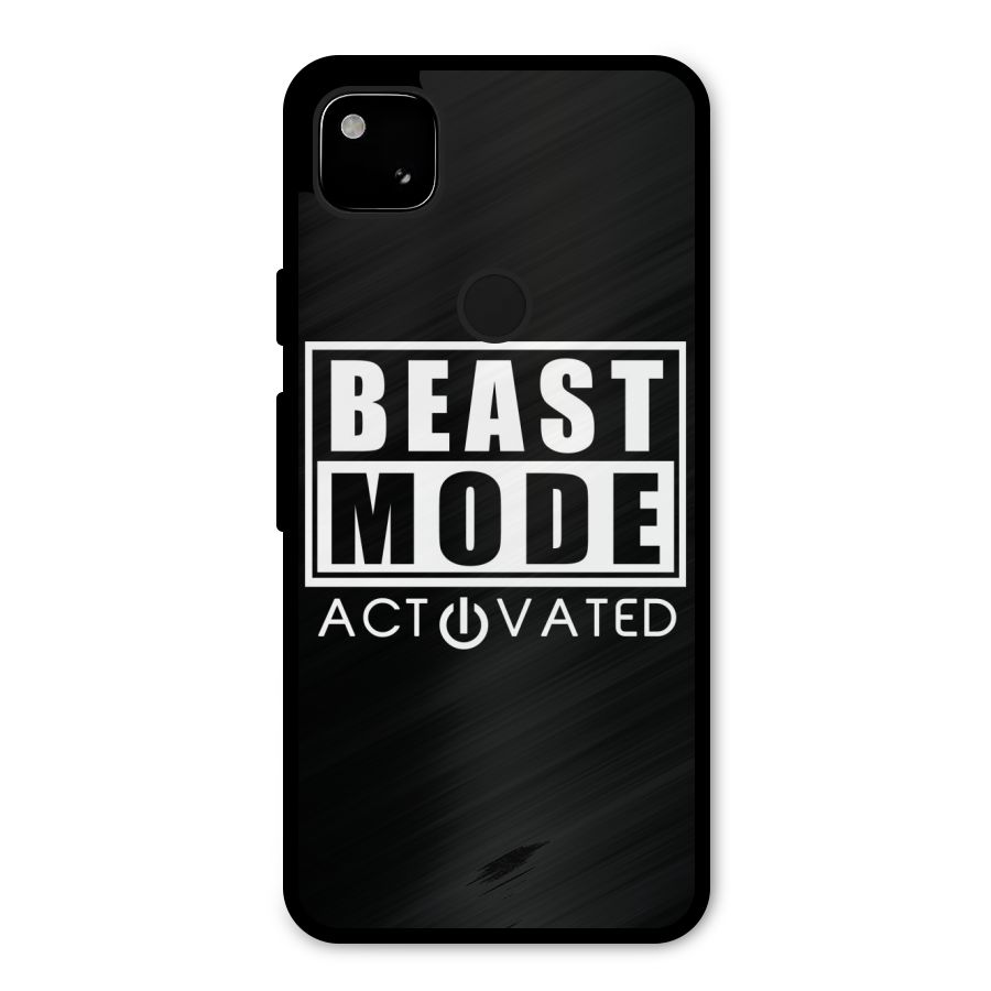 Beast Mode Activated Metal Back Case for Google Pixel 4a