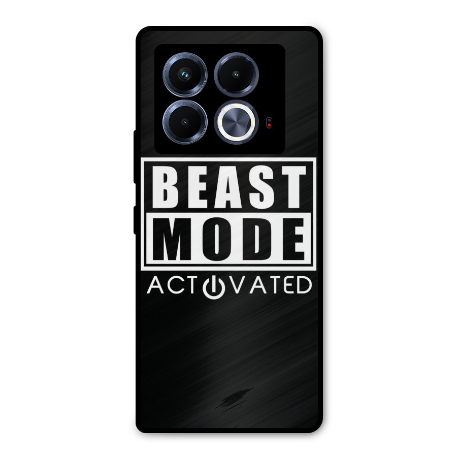 Beast Mode Activated Metal Back Case for Infinix Note 40 5G