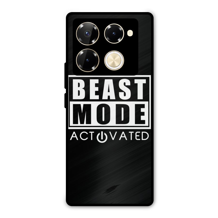 Beast Mode Activated Metal Back Case for Infinix Note 40 Pro