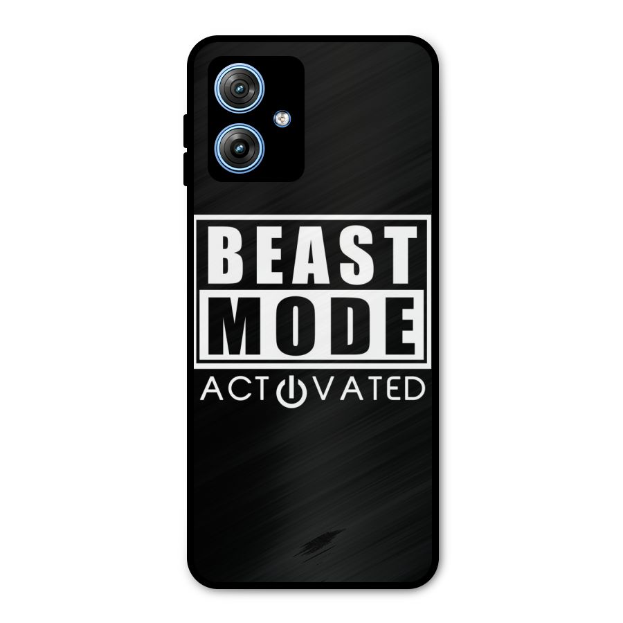 Beast Mode Activated Metal Back Case for Moto G54