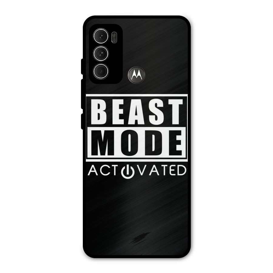 Beast Mode Activated Metal Back Case for Moto G60