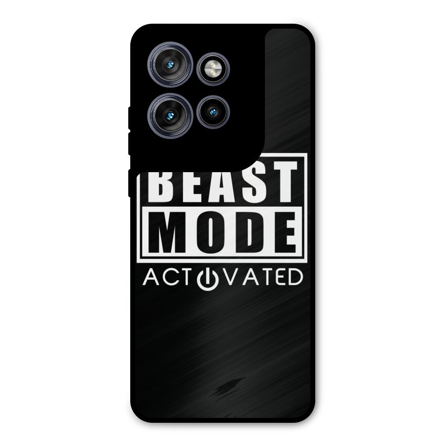 Beast Mode Activated Metal Back Case for Motorola Edge 50 Neo