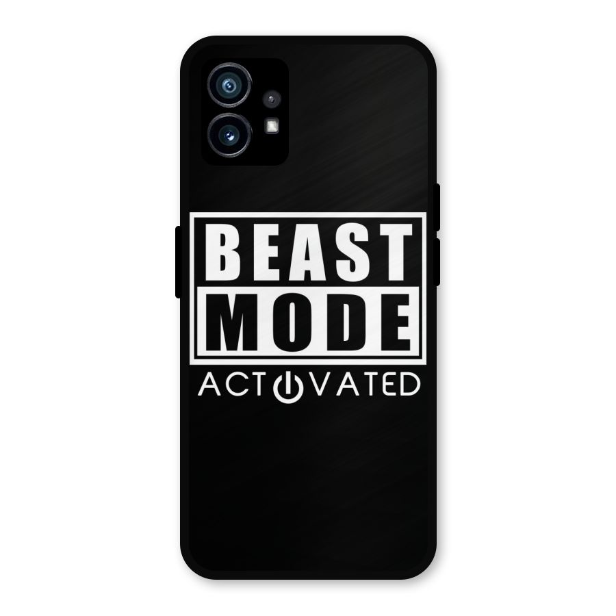 Beast Mode Activated Metal Back Case for Nothing Phone 1