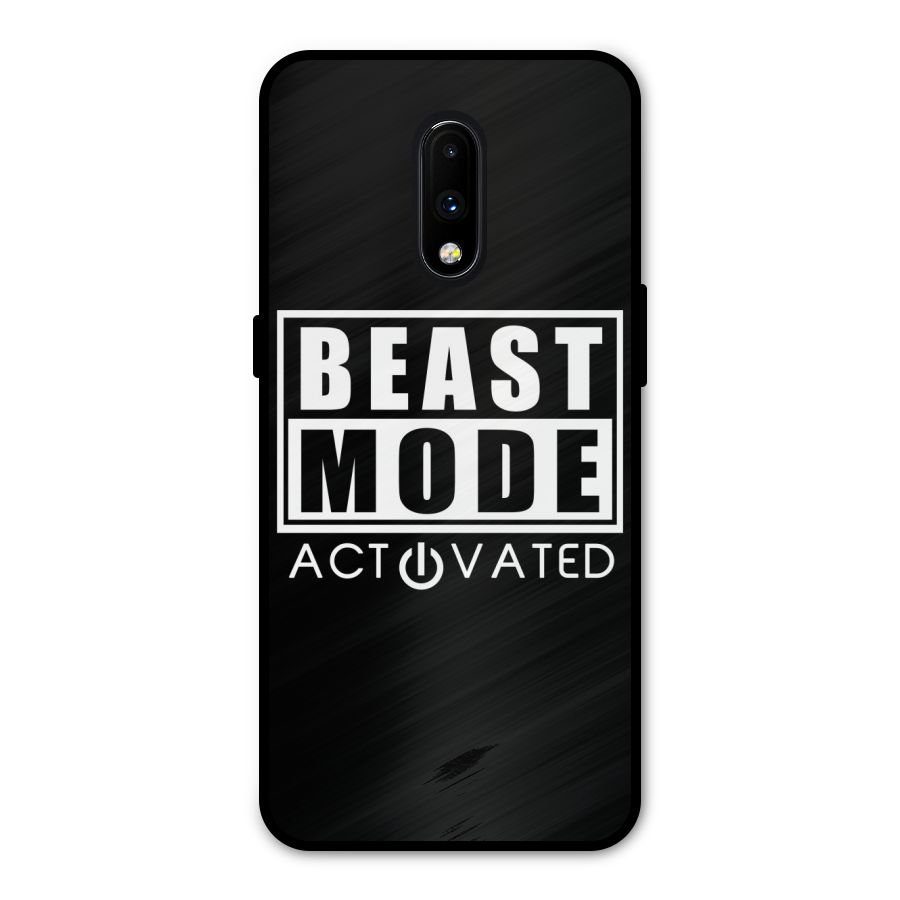 Beast Mode Activated Metal Back Case for OnePlus 7