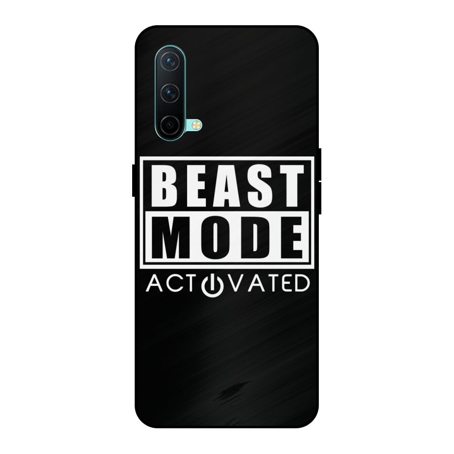 Beast Mode Activated Metal Back Case for OnePlus Nord CE 5G