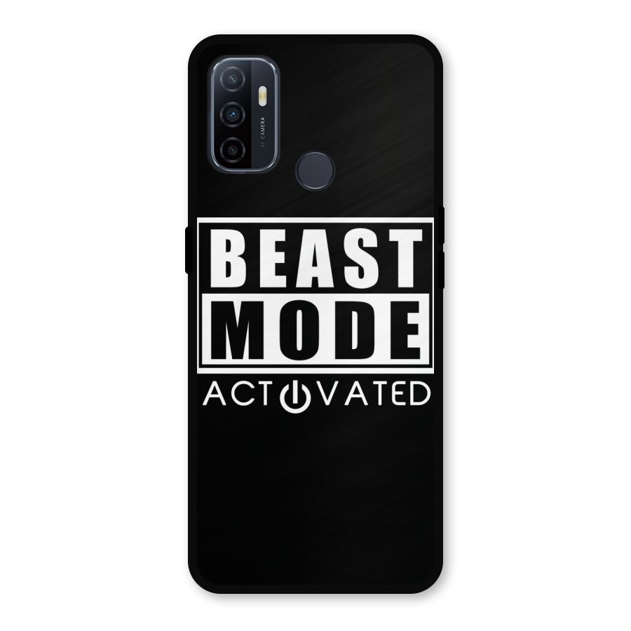 Beast Mode Activated Metal Back Case for Oppo A53