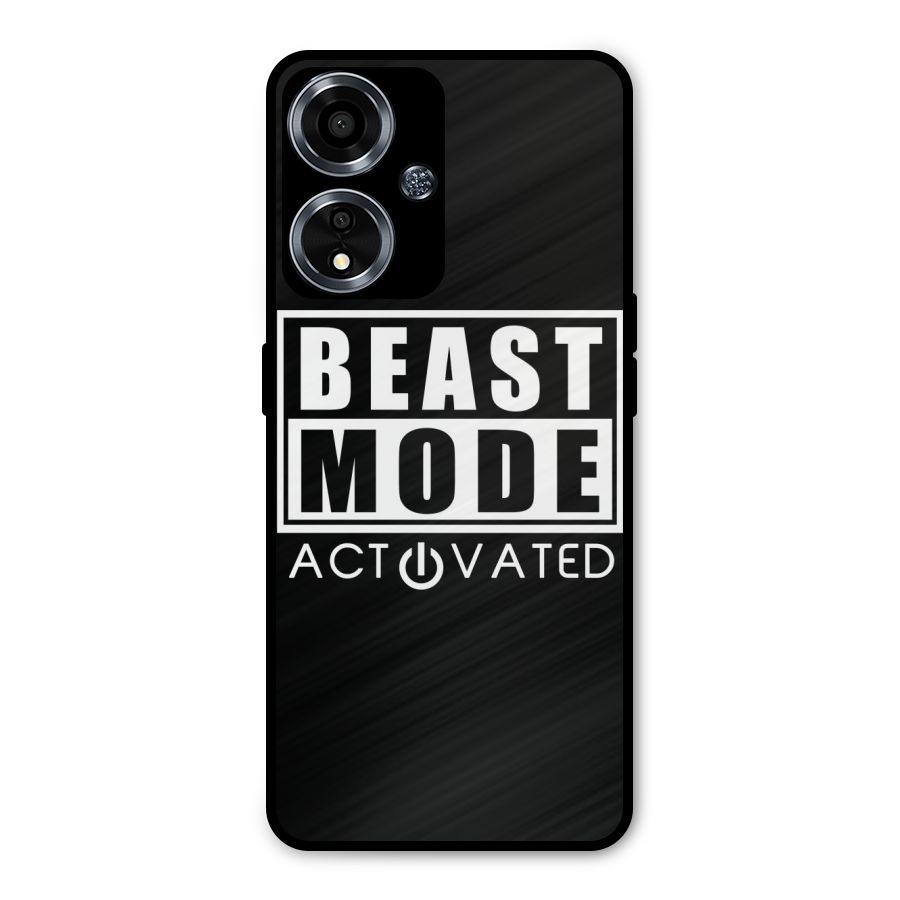 Beast Mode Activated Metal Back Case for Oppo A59
