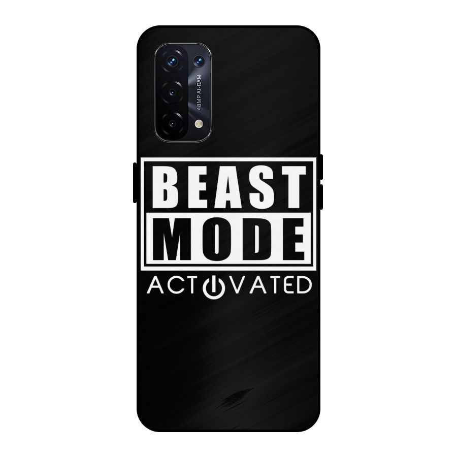 Beast Mode Activated Metal Back Case for Oppo A74 5G