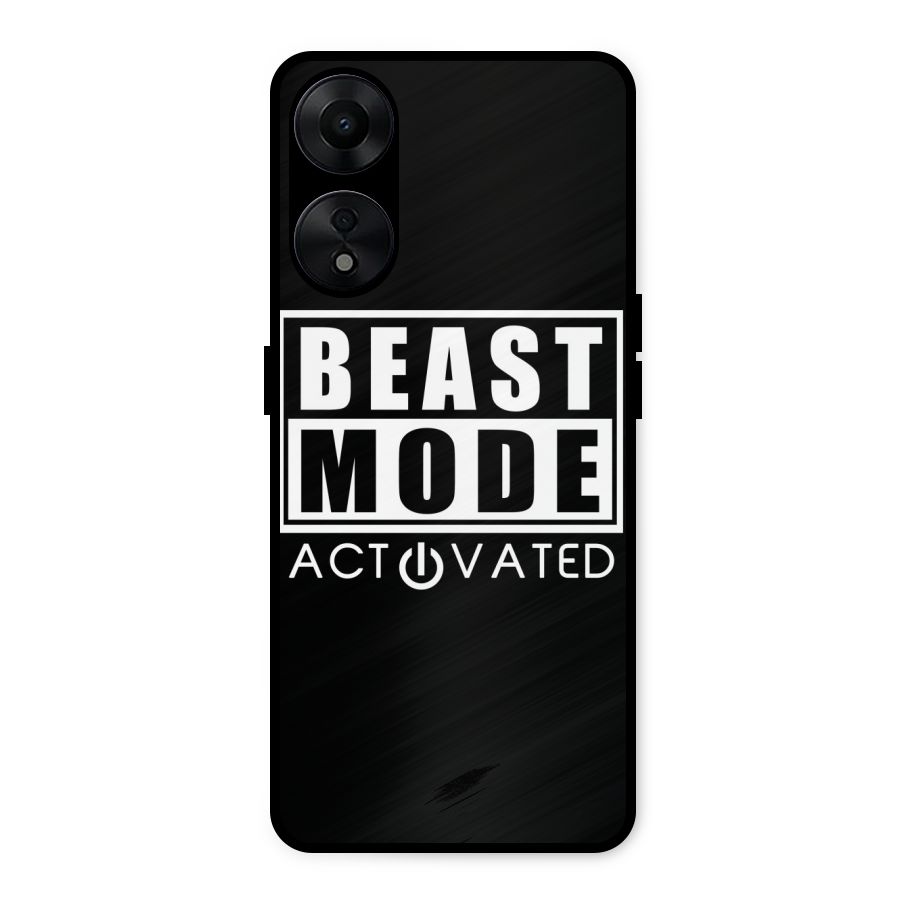 Beast Mode Activated Metal Back Case for Oppo A78 5G
