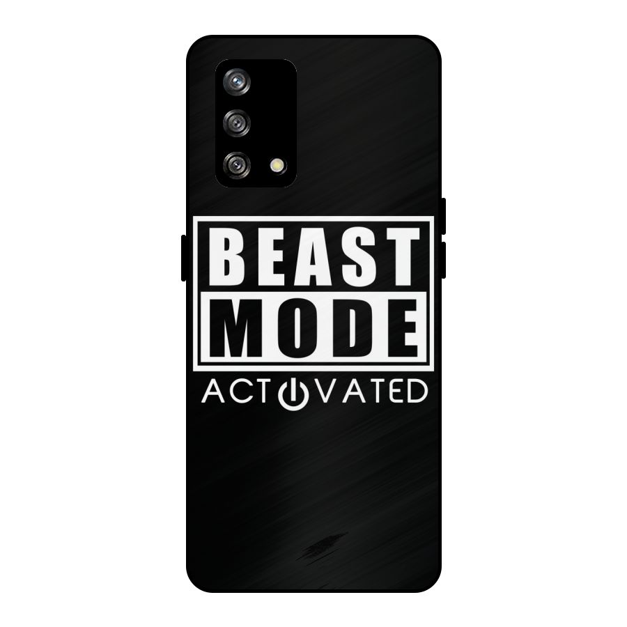 Beast Mode Activated Metal Back Case for Oppo F19