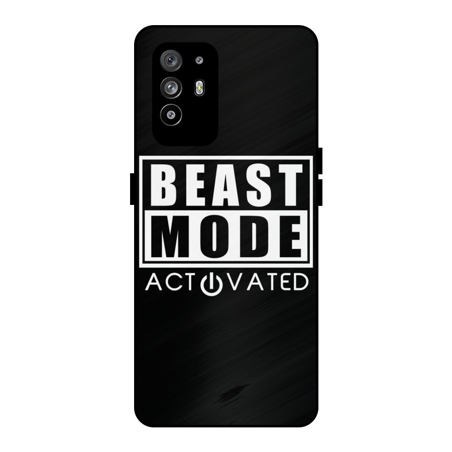 Beast Mode Activated Metal Back Case for Oppo F19 Pro Plus 5G