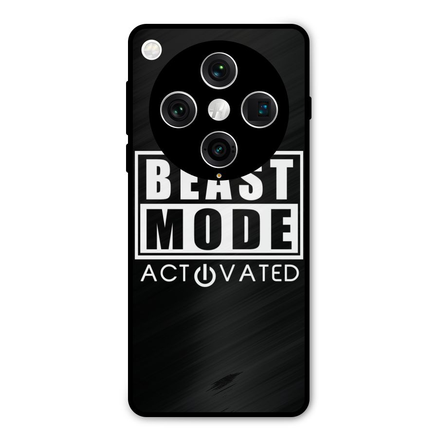 Beast Mode Activated Metal Back Case for Oppo Find X8 Pro