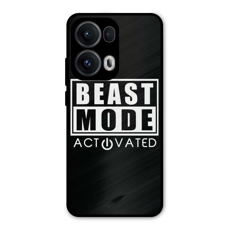 Beast Mode Activated Metal Back Case for Oppo Reno13 Pro