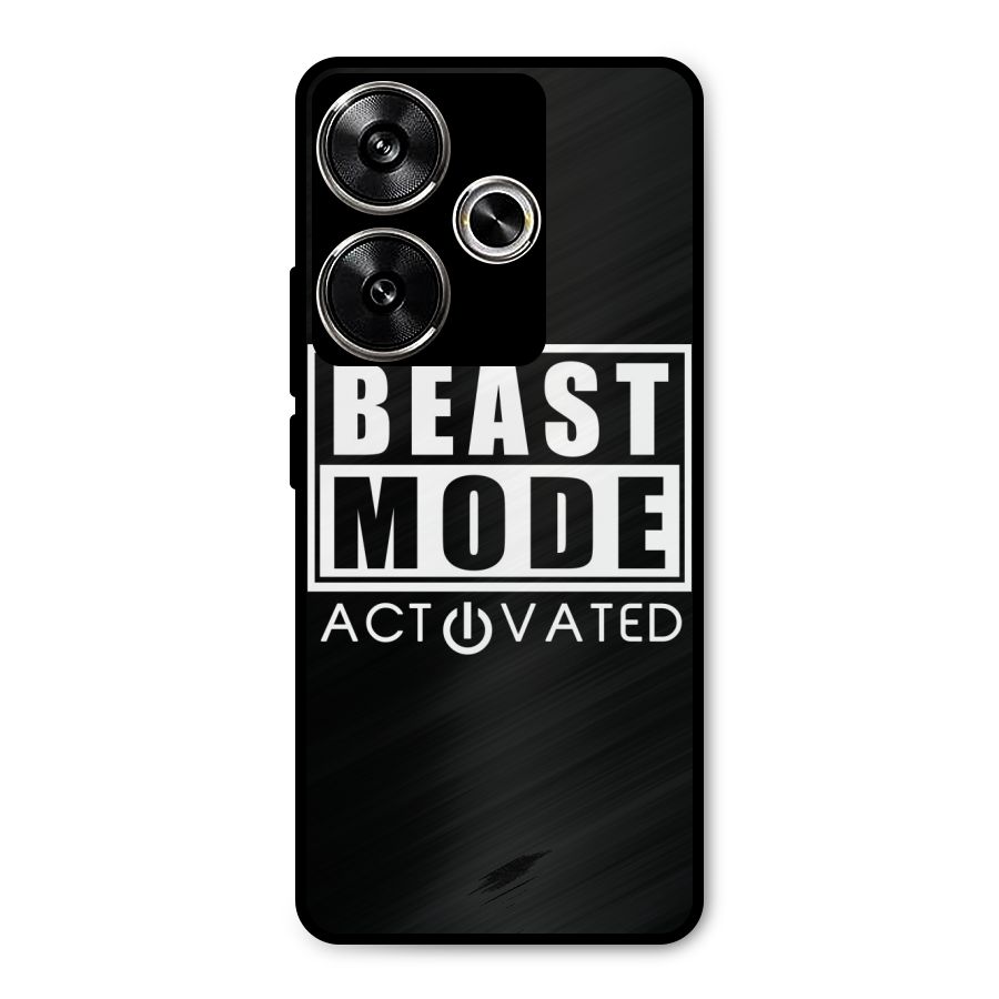 Beast Mode Activated Metal Back Case for Poco F6