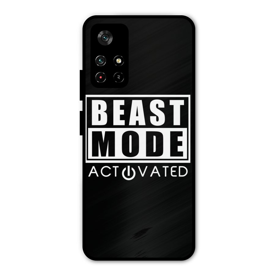 Beast Mode Activated Metal Back Case for Poco M4 Pro 5G