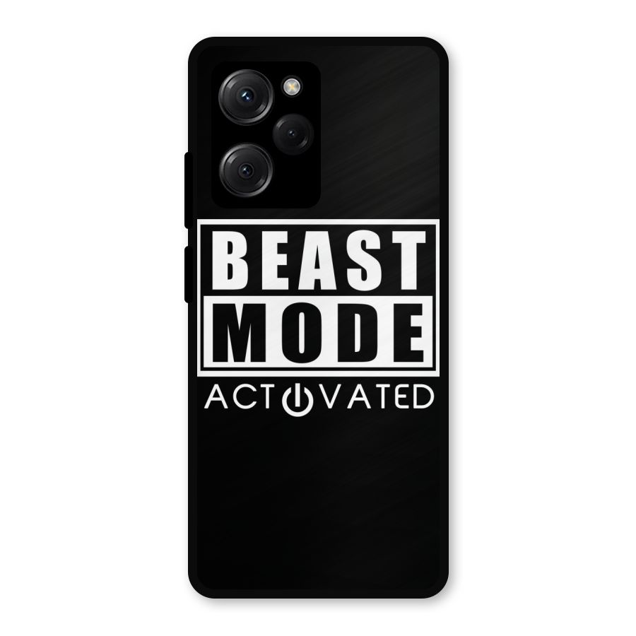 Beast Mode Activated Metal Back Case for Poco X5 Pro