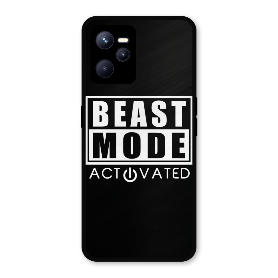 Beast Mode Activated Metal Back Case for Realme C35