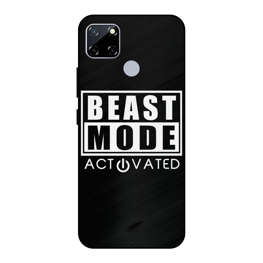 Beast Mode Activated Metal Back Case for Realme Narzo 20