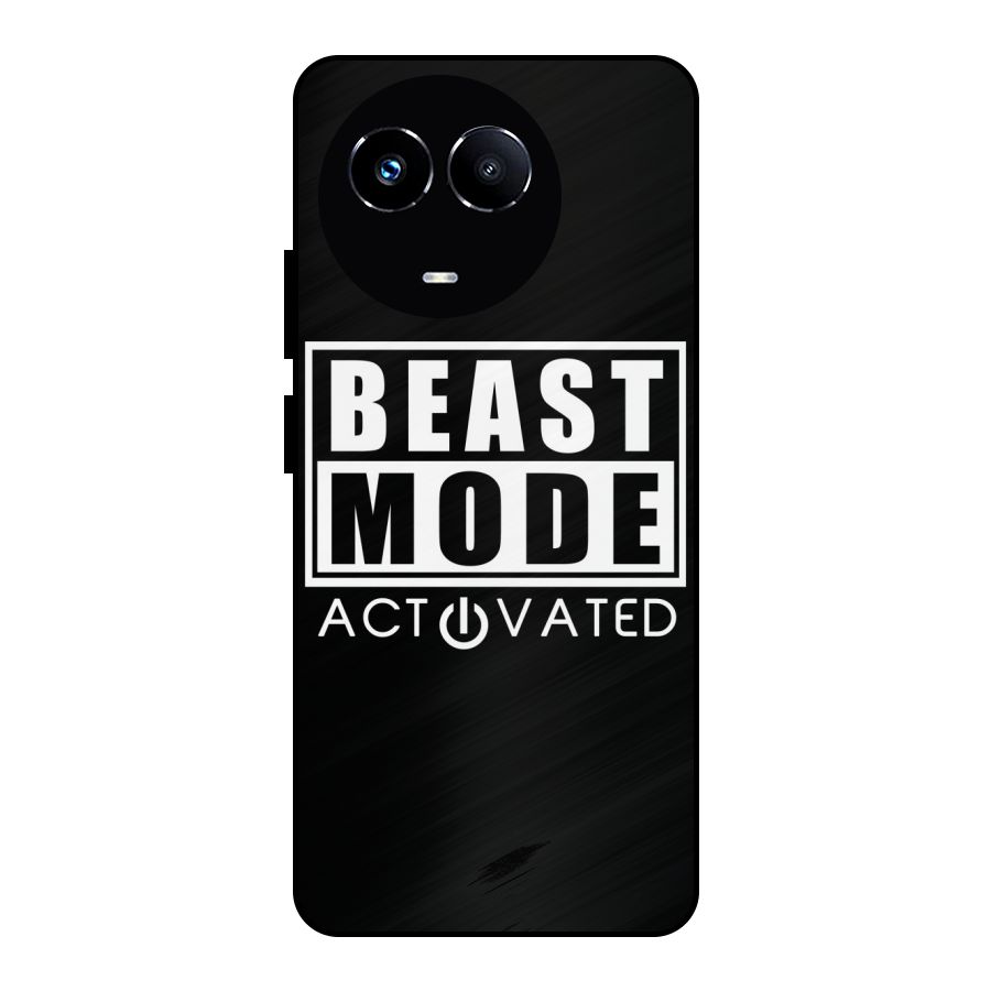 Beast Mode Activated Metal Back Case for Realme Narzo 60X