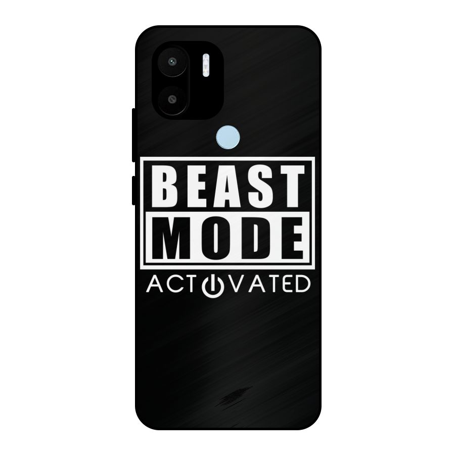 Beast Mode Activated Metal Back Case for Redmi A1+