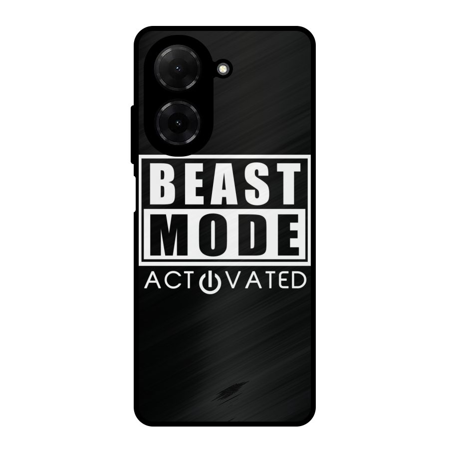 Beast Mode Activated Metal Back Case for Redmi A5 4G