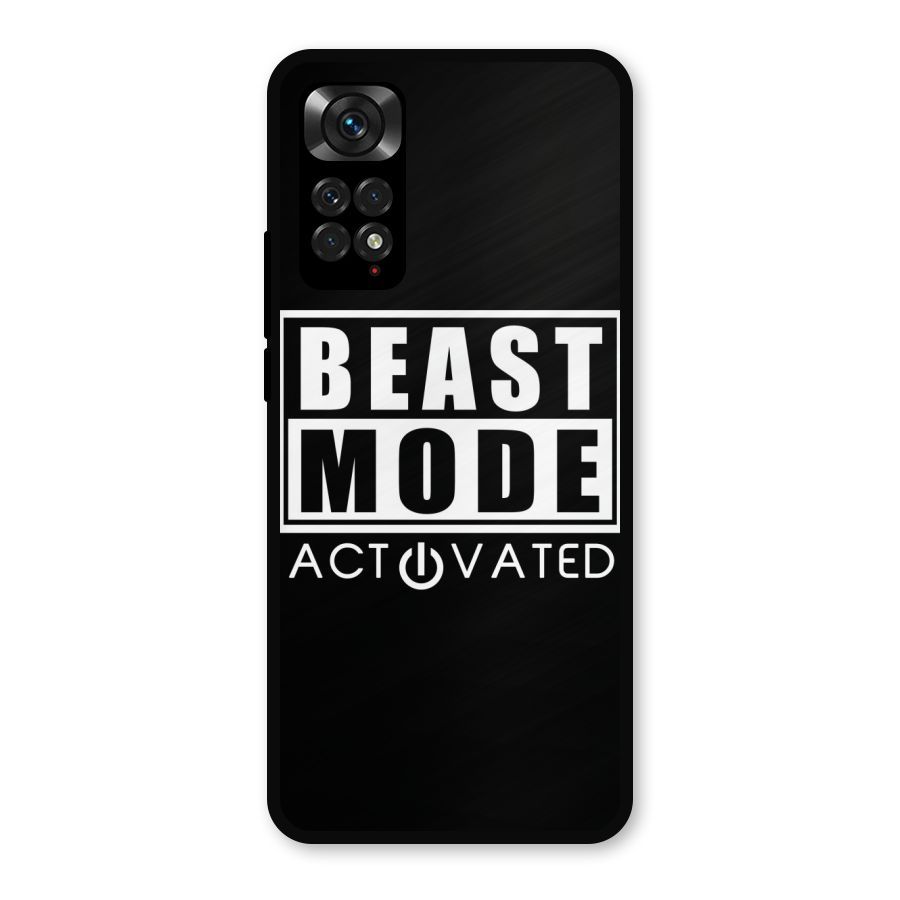 Beast Mode Activated Metal Back Case for Redmi Note 11s