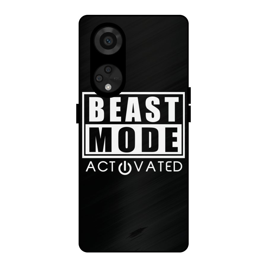 Beast Mode Activated Metal Back Case for Reno8 T 5G