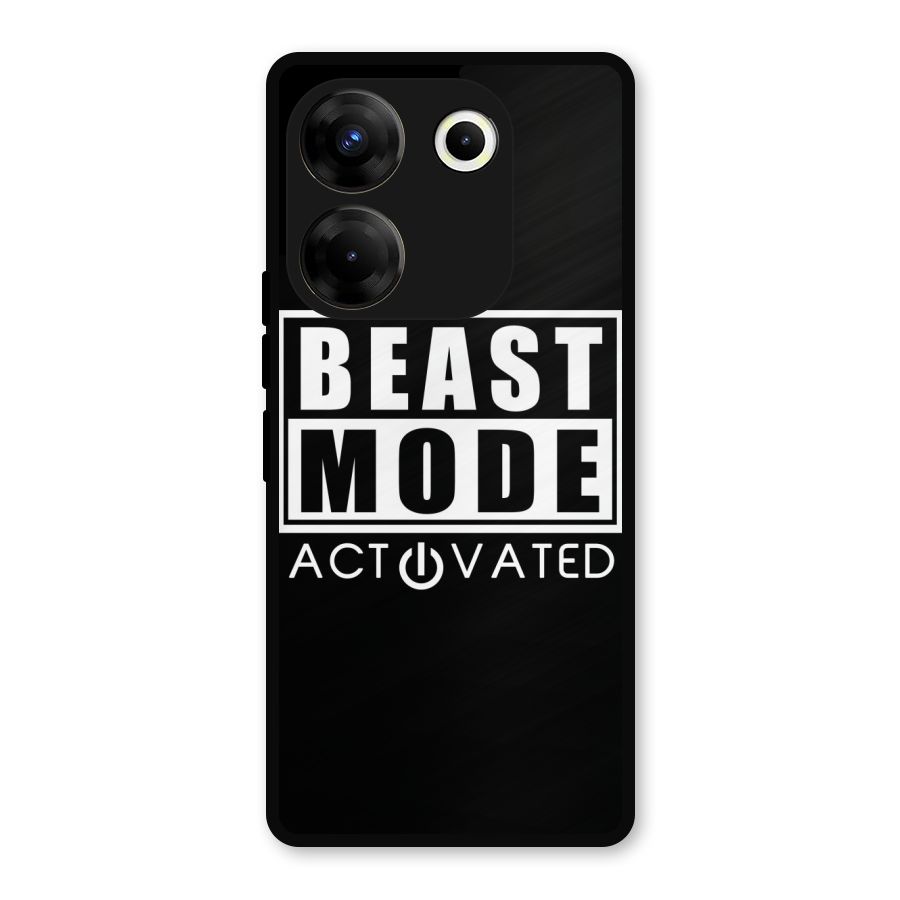 Beast Mode Activated Metal Back Case for Tecno Camon 20