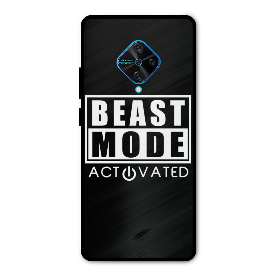 Beast Mode Activated Metal Back Case for Vivo S1 Pro