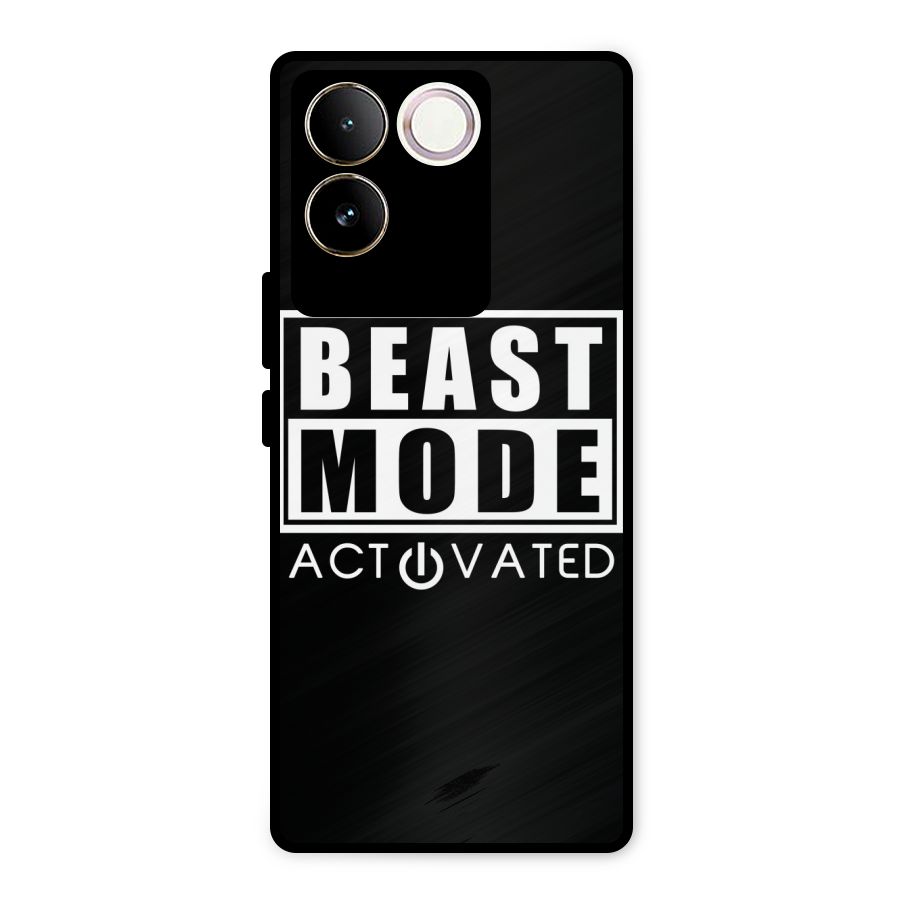 Beast Mode Activated Metal Back Case for Vivo T2 Pro