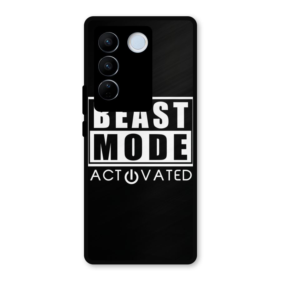 Beast Mode Activated Metal Back Case for Vivo V27
