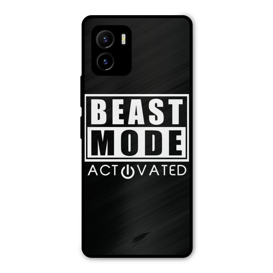 Beast Mode Activated Metal Back Case for Vivo Y15s