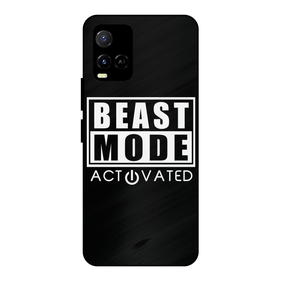 Beast Mode Activated Metal Back Case for Vivo Y21G