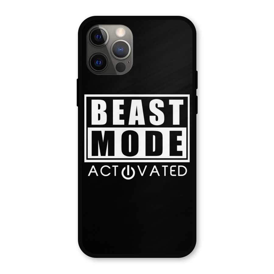 Beast Mode Activated Metal Back Case for iPhone 12 Pro